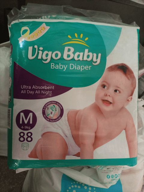 Vigo Baby Diaper Medium 80 Pic Size 3