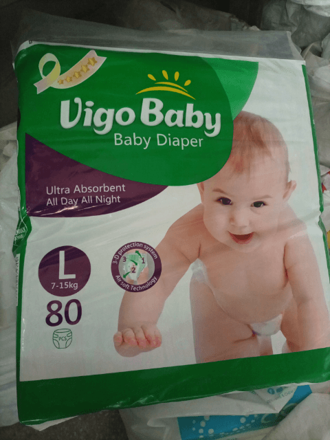 VigoBaby Diaper Large 80 Pic Jumbo Pack