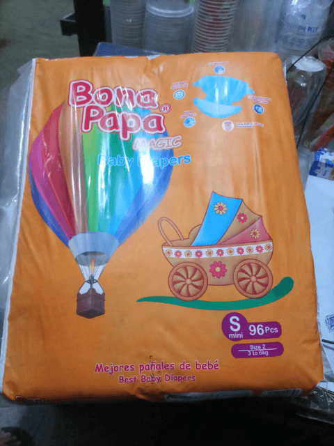 Bona baba magic baby diaper Small 96 Pcs size 2