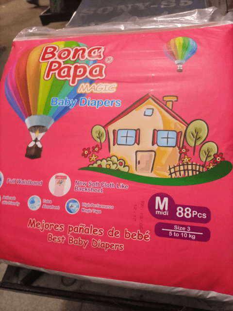 Bona papa magic baby diaper Medium 88 Pcs size 3