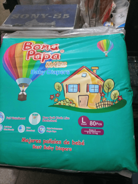 Bona Papa Magic Baby Diapers Large 80 Pcs size 4