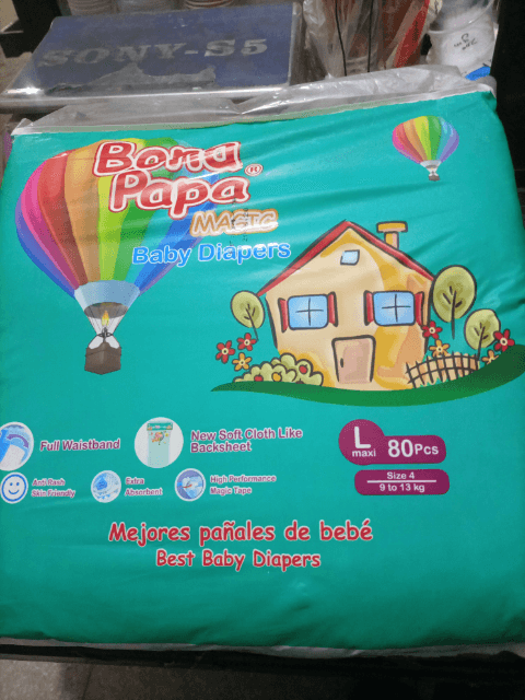 Bona Papa Magic Baby Diapers Large 80 Pcs size 4