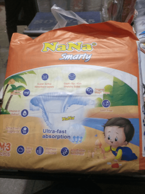 Nana Smarty Baby Diapers Medium 82 Pcs Size 3 Mega Pack